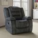 Bolton Misty Storm Performance Fabric Glider Recliner