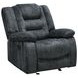 Bolton Misty Storm Performance Fabric Glider Recliner