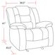 Bolton Misty Storm Performance Fabric Glider Recliner