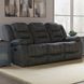 Bolton Misty Storm Performance Fabric Dual Reclining Sofa