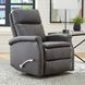 Bristol Raven Leather Swivel Glider Recliner