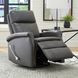 Bristol Raven Leather Swivel Glider Recliner