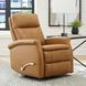 Bristol Russet Leather Swivel Glider Recliner