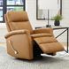Bristol Russet Leather Swivel Glider Recliner