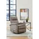 Brindleton Graphite Leather Swivel Glider Recliner