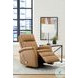 Brindleton Russet Leather Swivel Glider Recliner