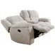Buster Opal Taupe Reclining Console Loveseat