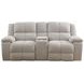 Buster Opal Taupe Reclining Console Loveseat