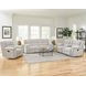 Buster Opal Taupe Reclining Console Loveseat