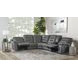Caldwell Tahoe Charcoal 6 Piece Modular Power Reclining Sectional With Power Headrests