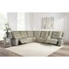 Caldwell Tahoe Fog 6 Piece Performance Fabric Modular Power Reclining Sectional With Power Headrests