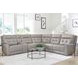 Canterbury Pewter 6 Piece Zero Gravity Modular Power Reclining Sectional