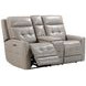 Canterbury Pewter Zero Gravity Power Reclining Console Loveseat With Power Headrest