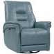 Carnegie Verona Azure Power Cordless Swivel Glider Recliner with Power Headrest