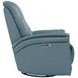 Carnegie Verona Azure Power Cordless Swivel Glider Recliner with Power Headrest