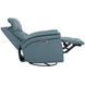 Carnegie Verona Azure Power Cordless Swivel Glider Recliner with Power Headrest