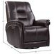 Carnegie Verona Coffee Power Cordless Swivel Glider Recliner with Power Headrest