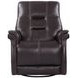 Carnegie Verona Coffee Power Cordless Swivel Glider Recliner with Power Headrest