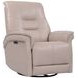 Carnegie Verona Linen Power Cordless Swivel Glider Recliner with Power Headrest