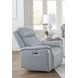Cascade Seamist Grey Power Recliner With Power Headrest