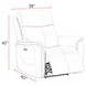 Cascade Seamist Grey Power Recliner With Power Headrest