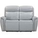 Cascade Seamist Grey Power Reclining Loveseat With Power Headrest