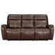 Cascade Auburn Leather Power Reclining Sofa