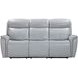 Cascade Seamist Grey Power Reclining Sofa With Power Headrest