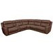 Calgary Autumn Umber Leather 6 Piece Modular Power Reclining Sectional