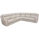 Calgary Stone Leather 6 Piece Modular Power Reclining Sectional