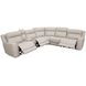 Calgary Stone Leather 6 Piece Modular Power Reclining Sectional