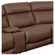 Calgary Autumn Umber Leather 6 Piece Modular Power Reclining Sectional