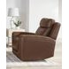 Calgary Autumn Umber Leather Power Recliner