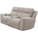 Calgary Stone Leather Power Reclining Console Loveseat