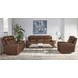 Calgary Autumn Umber Leather Power Reclining Sofa