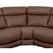 Calgary Autumn Umber Leather 6 Piece Modular Power Reclining Sectional