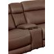 Calgary Autumn Umber Leather 6 Piece Modular Power Reclining Sectional