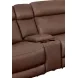 Carrith Autumn Umber Leather 7 Piece Modular Power Reclining Sectional