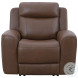 Carrith Autumn Umber Leather Power Reclining Living Room Set