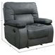 Chapman Polo Performance Fabric Glider Recliner