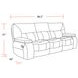 Chapman Polo Performance Fabric Triple Reclining Sofa