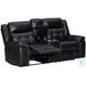 Claverton Phantom Reclining Console Loveseat