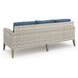 Carezza Dark Blue and Natural Upholstered 5 Piece Conversation Set