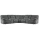 Cooper Shadow Grey Performance Fabric 7 Piece Modular Reclining Sectional