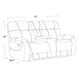 Cooper Shadow Grey Manual Reclining Console Loveseat