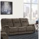 Cooper Shadow Brown Manual Triple Reclining Sofa