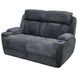 Dalton Lucky Charcoal Power Reclining Loveseat