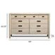Sunset Cove Sanibel Brown and Gray 9 Drawer Dresser