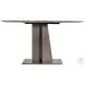 Equis Silver Travertine And Graphite Dining Table