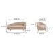 Abigail Light Brown 66" Chaise